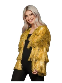 Fever Gold Tinsel Festival Jacket