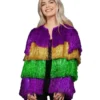 Fever Mardi Gras Tinsel Jacket