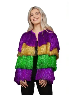 Fever Mardi Gras Tinsel Jacket