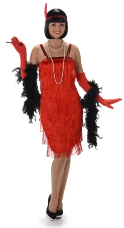 Red Flapper Ladies Costume