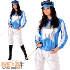 Blue Jockey Ladies Costume