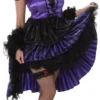Purple And Black Saloon Girl Ladies Costume