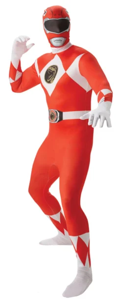 Red Power Ranger Mens 2nd Skin Suit