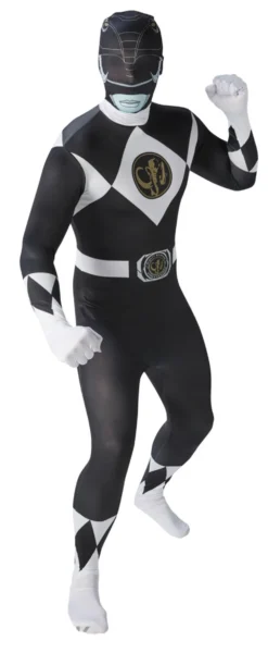 Black Power Ranger Mens 2nd Skin Suit