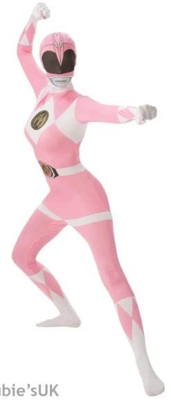 Pink Power Ranger Ladies 2nd Skin Suit