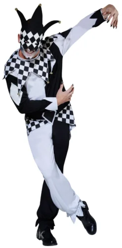 Scary Jester Mens Costume