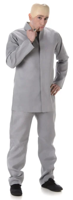 60s Grey Suit Mens Costume