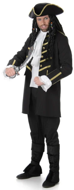 Black Pirate Mens Costume