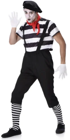 Mime Artist Mens Fancy Dress