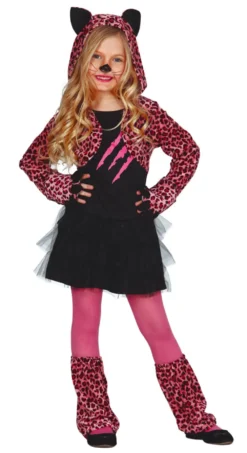 Pink Paws Leopard Girls Costume