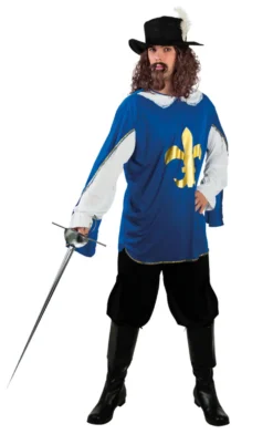 Blue Musketeer Lambert Mens Costume