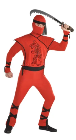 Red Ninja Mens Costume