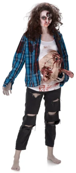 Pregnant Zombie Baby Hands Ladies Costume