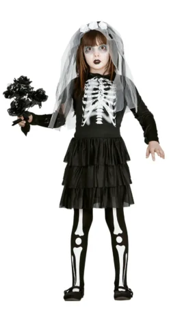 Skeleton Bride Girls Costume
