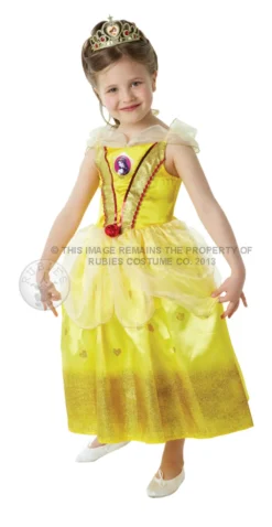 Girls Glitter Belle Disney Princess