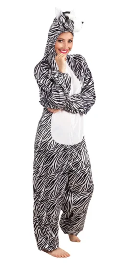 Plush Zebra Adults Costume