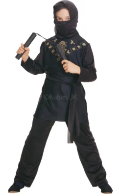 Boys Black Ninja Costume