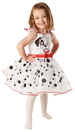 Girls Disney 101 Dalmations Ball Dress Costume