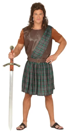 Mens Scottish Warrior Costume