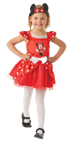 Girls Minnie Mouse Red Ballerina Costume