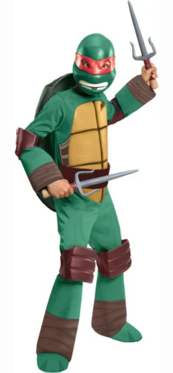 Boys Deluxe Raphael Ninja Turtle Costume