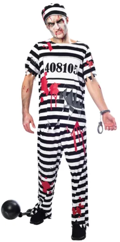 Zombie Convict Mens Costume