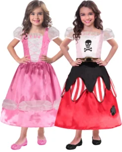 Reversible Princess Pirate Girls Costume