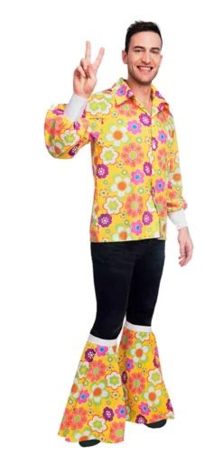 Mens 60s Flower Power Shirt