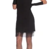 Black Flapper Dress Ladies Costume