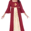 Red Tudor Princess Girls Costume
