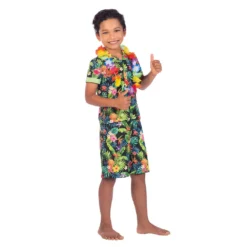 Kids Black Hawaii Set