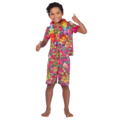 Kids Pink Hawaii Set