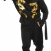 Adults Black Dragon Ninja Costume