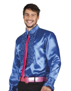 Mens Royal Blue Party Shirt