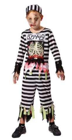 Skeleton Prisoner Boys Costume