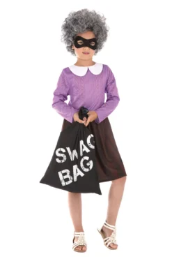 Burglar Granny Girls Costume