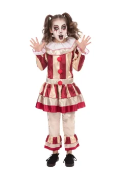 Girls Carnival Clown Costume