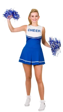 Blue/White Cheerleader Costume