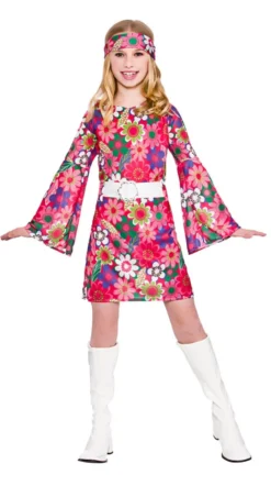 Retro Gogo Hippy Girls Costume