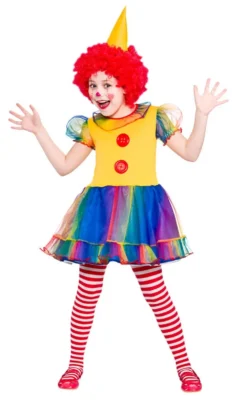 Cute Little Clown Girls Costume