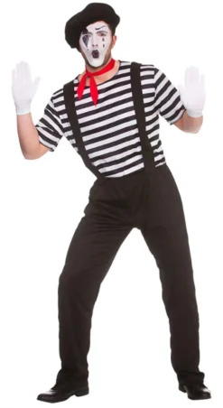 Mime Artist Mens Costume