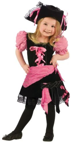 Toddler Girls Pink Punk Pirate Costume