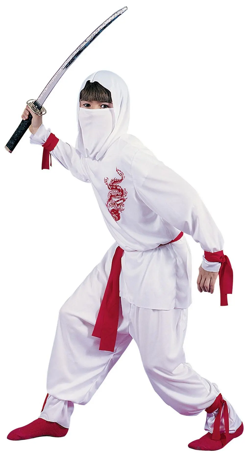 Boys Deluxe White Ninja Costume