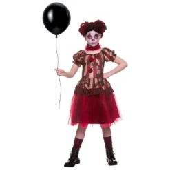 Girls Vintage Circus Clown Costume