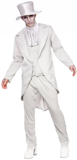 Ghastly Ghost Groom Mens Costume