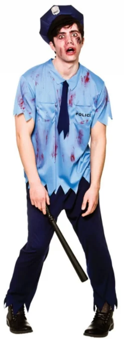 Zombie Cop Mens Costume