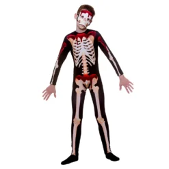 Kids Blood Dripping Skeleton Costume