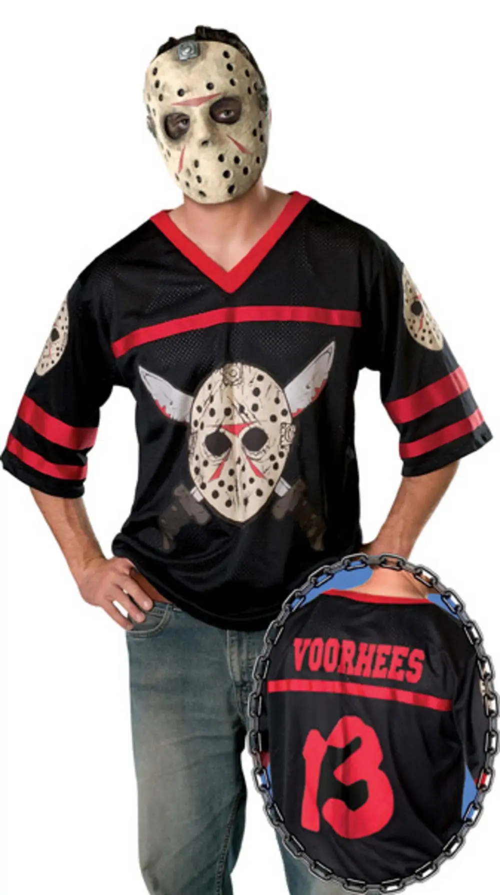 Friday The 13th Jason Hockey Jersey & Mask Set