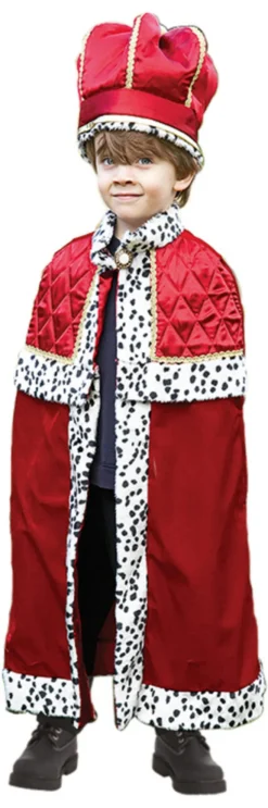 King With Crown Boys Costume