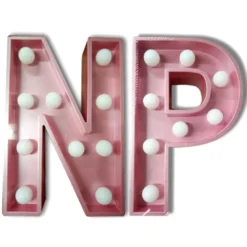 LED Light Up Letters - Pink